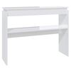 vidaXL Konsolentisch Hochglanz-Wei&szlig; 102x30x80 cm Holzwerkstoff
