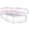 vidaXL Massivholzbett mit Regal ohne Matratze 90x190 cm Kiefer