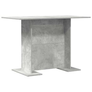 vidaXL Esstisch 110 x 60 x 75 cm Holzwerkstoff Beton Grau Rechtwinklig