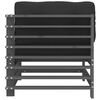 vidaXL Ecksofas mit Kissen 2 Stk. Grau Massivholz Kiefer