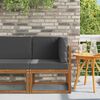 vidaXL Outdoor Ecksofa Massivholz Akazie
