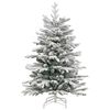 vidaXL Künstlicher klappbarer Weihnachtsbaum Weiß 120 cm PE und PVC