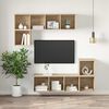 vidaXL TV-Wandschrank Sonoma-Eiche 37x37x107 cm Holzwerkstoff