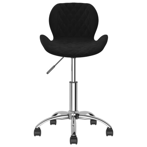 vidaXL Esszimmerst&uuml;hle 6 Stk. Drehbar Schwarz Samt