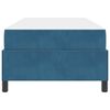 vidaXL Bettrahmen mit Matratze Dunkelblau 100 x 200 cm Stoff