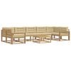 vidaXL Outdoor-Sofagarnitur 6 stk. Wei&szlig; und Beige