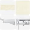 vidaXL Einziehbare Markise Creme 300 x 200 cm Polyester und Aluminium