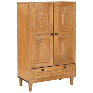 vidaXL Highboard 60 x 33 x 100 cm Massivholz Mango