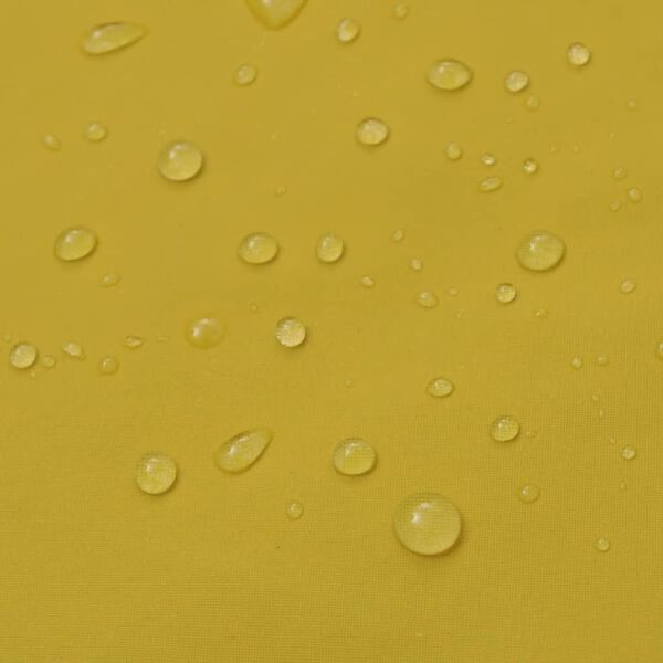 vidaXL Regenmantel Wasserdicht Strapazierfähig Lang Kapuze Gelb XXL