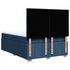 vidaXL Boxspringbett mit Matratze Blau 140x190 cm Stoff