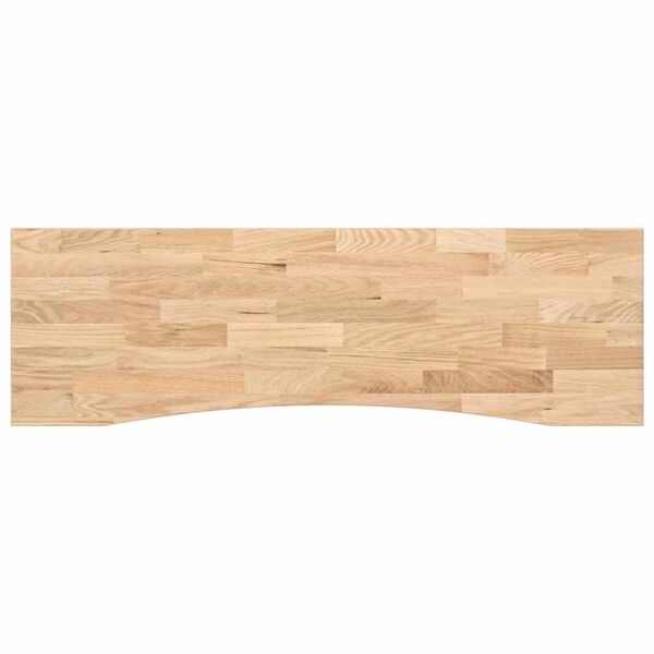 vidaXL Schreibtischplatte Unbehandelt 160x50x2,5 cm Massivholz Eiche