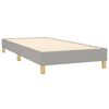 vidaXL Boxspringbettgestell Hellgrau 90x200 cm Stoff