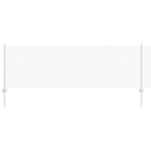 vidaXL Zaun mit Pfosten Silber 0,8 x 10 m Stahl