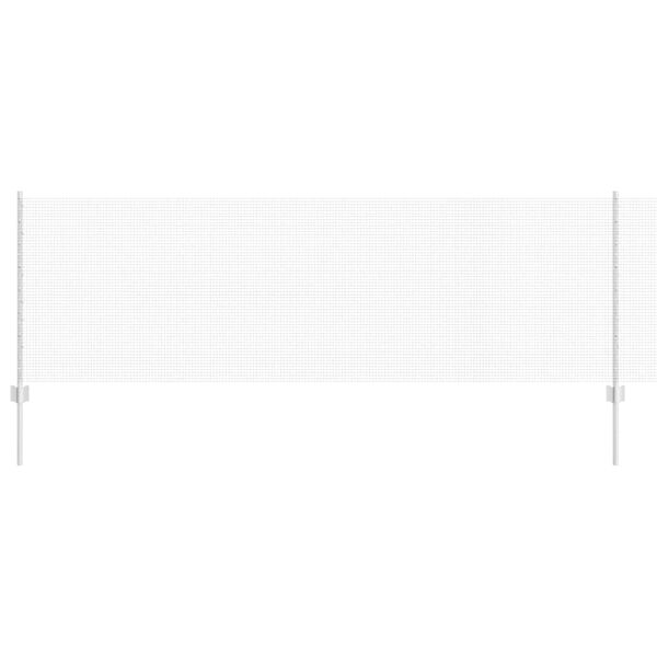 vidaXL Zaun mit Pfosten Silber 0,8 x 10 m Stahl