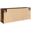 vidaXL Bad-Wandschrank Räuchereiche 100x25x40 cm Holzwerkstoff