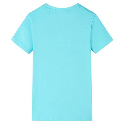 Kinder-T-Shirt Aquablau 92