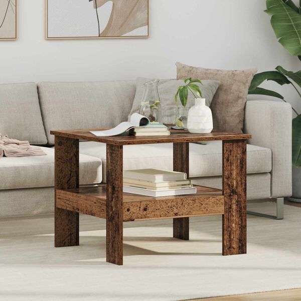 vidaXL Couchtisch Altholz 57 x 55 x 45 cm Holzwerkstoff