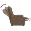 vidaXL Relaxsessel Braun Stoff