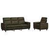vidaXL Sofa-Set 2 pcs Olivegr&uuml;n Kunstwildleder