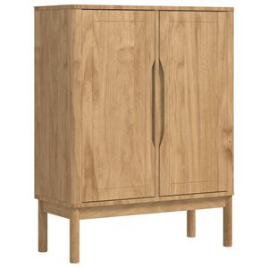 vidaXL Sideboard FLORO Wachsbraun 70 x 30 x 70,5 cm Massivholz Kiefer