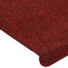 vidaXL Stufenmatten Selbstklebend 15 Stk. 65x24,5x3,5 cm Rot