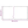 vidaXL Transparente Plane mit &Ouml;sen 2x8 m PVC