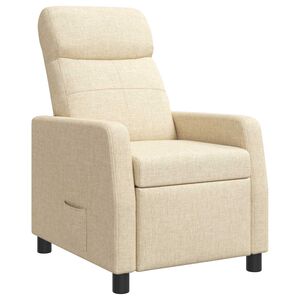 vidaXL Liegesessel Creme Stoff