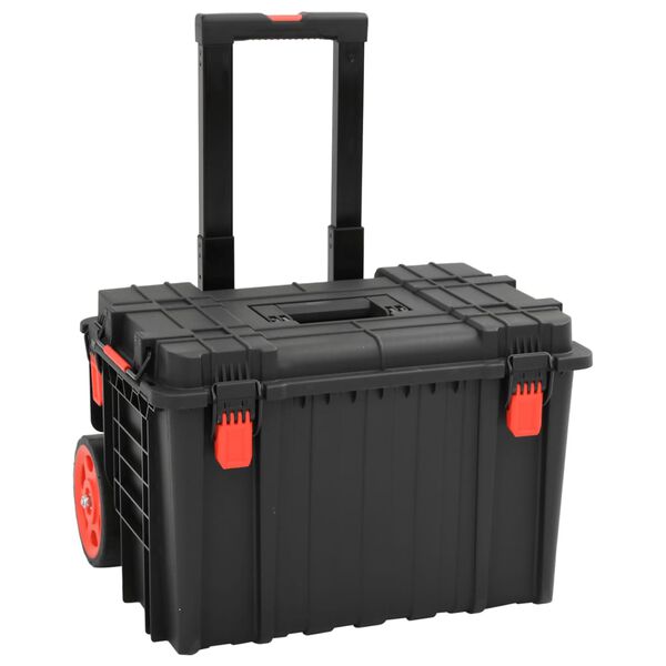 vidaXL Koffer für Flugreise Tragbar Schwarz 56,5x45,5x48 cm PP