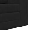 vidaXL Schlafsofa 60cm Schwarz Samt