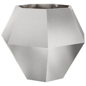vidaXL Pflanzk&uuml;bel Silber 100 x 100 x 80 cm Edelstahl