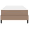 vidaXL Bettrahmen mit Matratze Cappuccino 90 x 190 cm Stoff