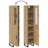 vidaXL Highboard Artisan-Eiche 34,5 x 34 x 180 cm Holzwerkstoff
