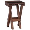 vidaXL Hocker Natur 30 x 30 x 48 cm Massivholz Altholz