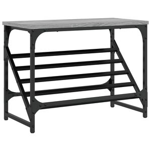 vidaXL Schuhregal Grau Sonoma 60x30x45 cm Holzwerkstoff