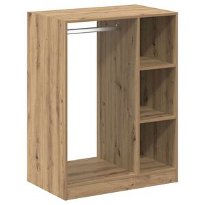 vidaXL Kleiderschrank mit Regal Artisan-Eiche 77 x 48 x 102 cm