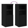 vidaXL LED-Sideboard Schwarz 41 x 37 x 100 cm Holzwerkstoff