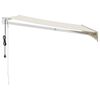 vidaXL Elektrische Markise mit Kurbel Creme 3x2,5 m