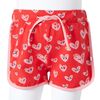 Kindershorts mit Kordelzug Rot 104