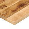 vidaXL Tischplatte 80x50x2,5 cm Rechteckig Raues Massivholz Mango