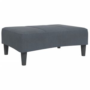 vidaXL Fu&szlig;hocker Dunkelgrau 77x55x31 cm Samt