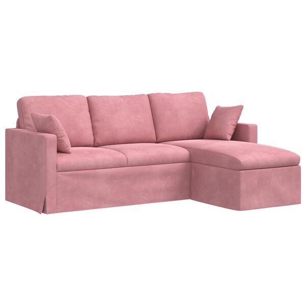 vidaXL Sofa Rosa 198 x 134 x 80 cm Samt