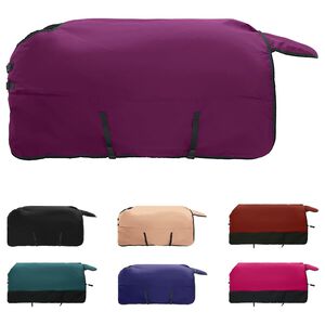 vidaXL Pferdedecke Dunkelgr&uuml;n und Schwarz 95 cm Polyester