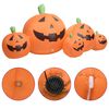 vidaXL Halloween-Kürbisfamilie Aufblasbar LED 1,8 m
