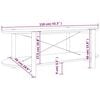 vidaXL Couchtisch 110x48x40 cm Holzwerkstoff