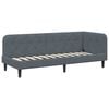 vidaXL Eckbettgestell Dunkelgrau 80 x 200 cm Samt