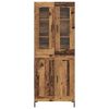 vidaXL Highboard 2 pcs Altholz Holzwerkstoff