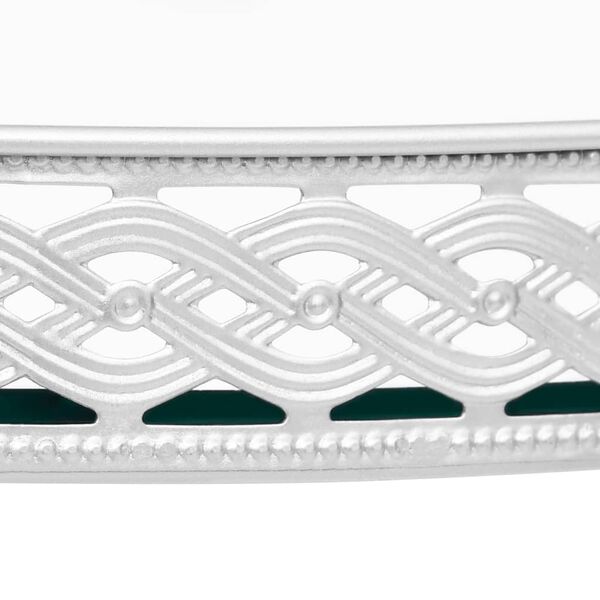 vidaXL Beistelltisch Silbern 40x40x41 cm Glas