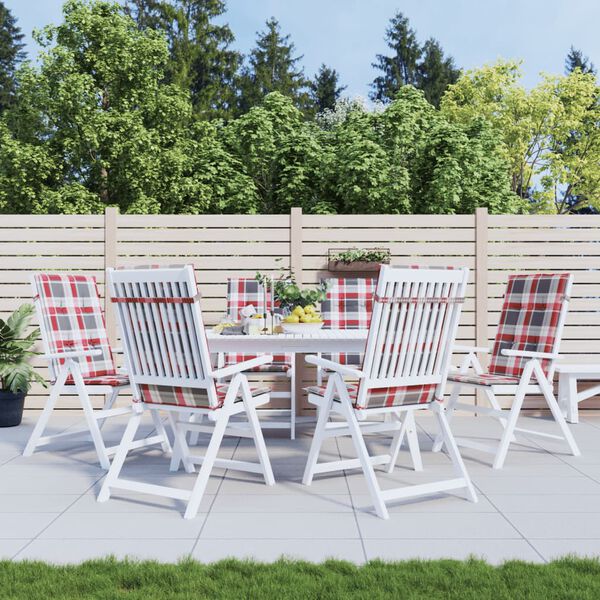 vidaXL Gartenstuhlauflagen f&uuml;r Hochlehner 6 Stk. 120x50x3 cm Stoff