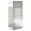 vidaXL Paketdrop-Box mit Speicher Silber 47,5 x 38 x 59 cm Edelstahl