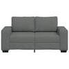 vidaXL 2-Sitzer-Sofa Dunkelgrau 160x77x82 cm Stoff